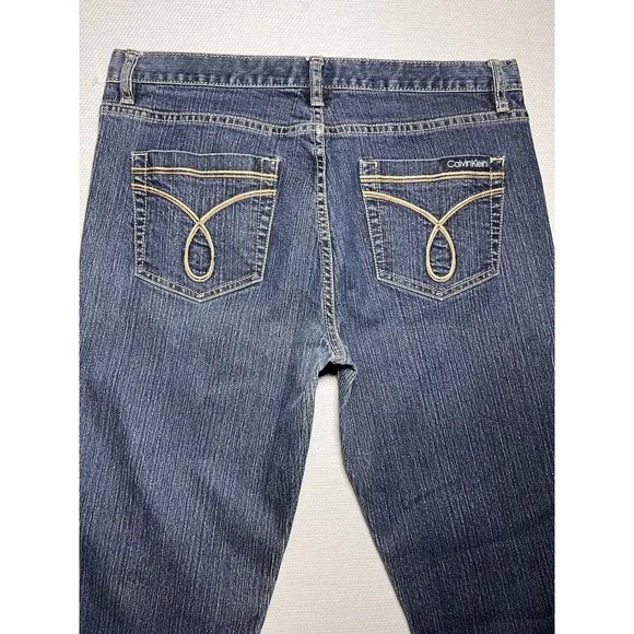 Calvin Klein Jeans Women 30 (33x28 Actual) Skinny Blue Denim - Picture 12 of 13